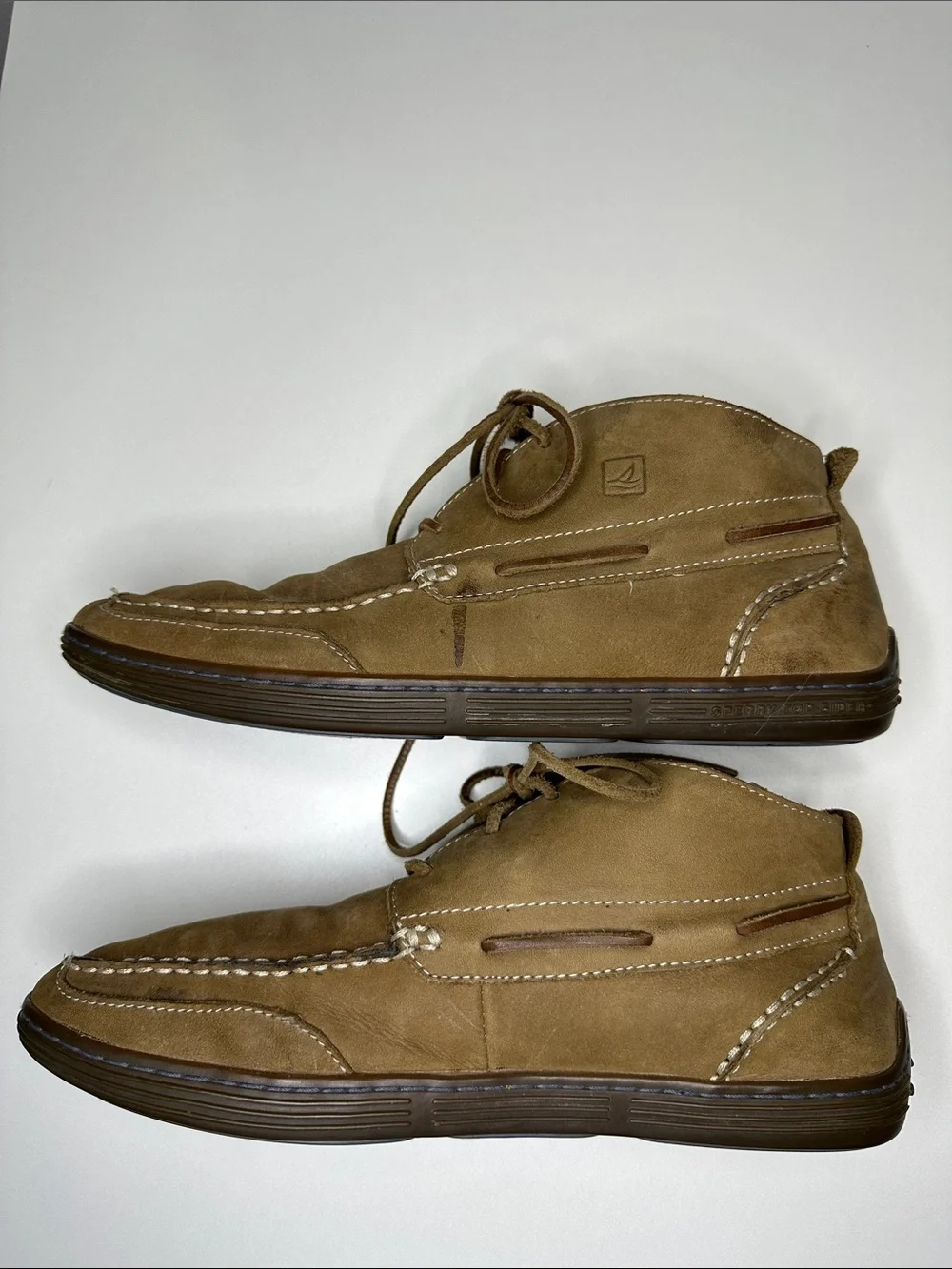 Sperry Men's Leather Lace-up Chukka Boots in Brown 10.5